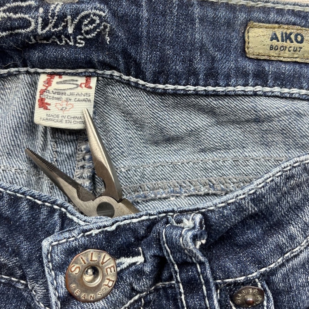 Silver Jeans Co Aiko Bootcut Jeans Medium Wash Blue Denim W27 L33